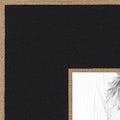 ArtToFrames 18x24 inch Black Satin with Raw Edges Picture Frame, WOM0066-76808-890R-18x24
