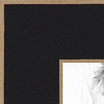 ArtToFrames 18x24 inch Black Satin with Raw Edges Picture Frame, WOM0066-76808-890R-18x24