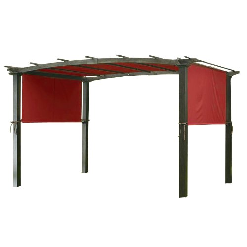 Garden Winds Universal Pergola Replacement Canopy  Standard 350  Cinnabar