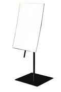 JERDON Rectangular Tabletop Makeup Mirror - Makeup Mirror with 3X Magnification with Black Finish - 5-inch by 8-inch Vanity Mirr
