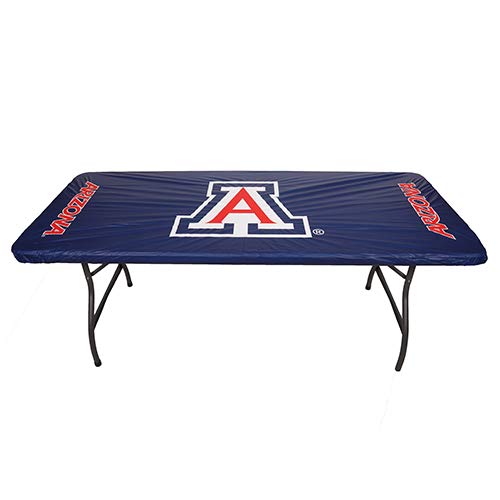 Collegiate Kwik-Covers Rectangle Plastic Table Covers, Bundle Of 2 (University Of Arizona, 6')