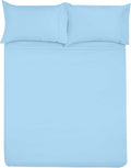 Microfiber Rv Sheet Sets, 42X80 Bunk, Light Blue Solid, Bed Sheets For Campers, Rv'S & Travel Trailers Easy Fit Mattress Up To 1
