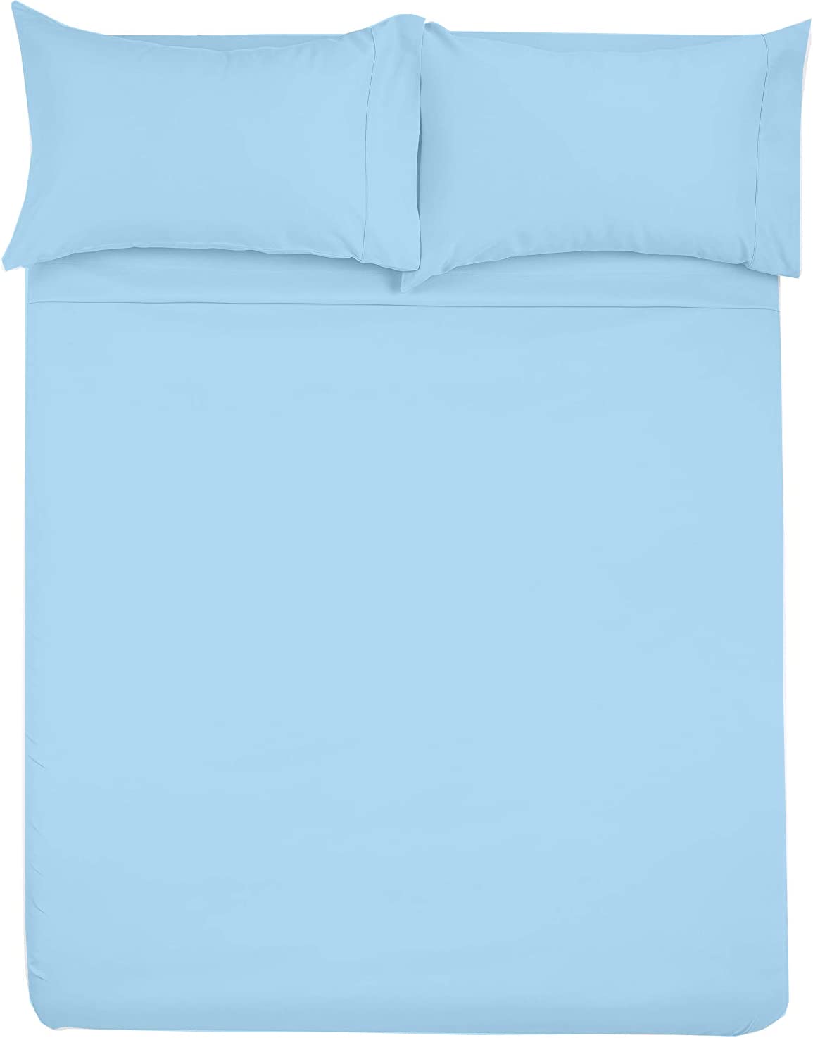 Microfiber Rv Sheet Sets, 42X80 Bunk, Light Blue Solid, Bed Sheets For Campers, Rv'S & Travel Trailers Easy Fit Mattress Up To 1