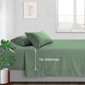 Manyshofu Extra Deep Pocket King Size Sheets - Hotel Luxury 1800 Thread Count Sheets & Pillowcases - Microfiber Bedding Set Up T