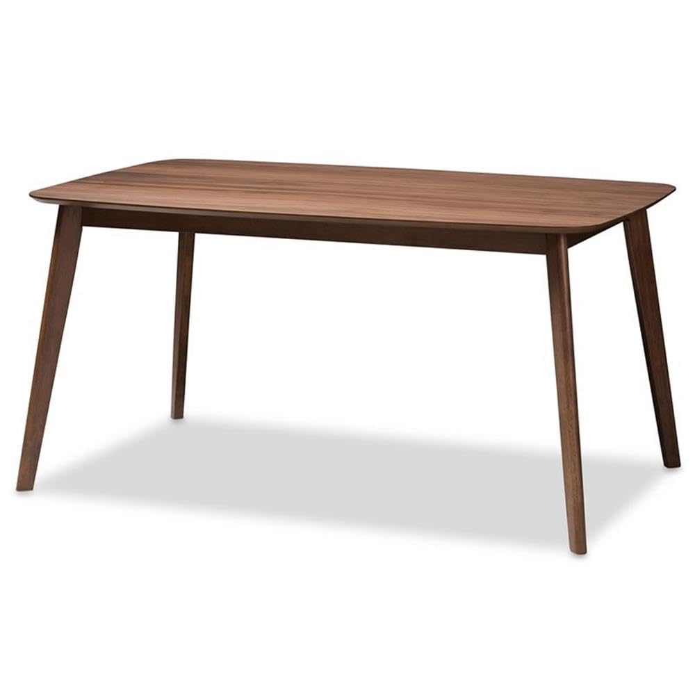 Baxton Studio Alston Grey and Walnut Brown Finished Wood 5-Piece Dining Set