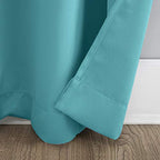 Sun Zero Riley Kids Bedroom Blackout Grommet Curtain Panel, 40' X 95', Surf Blue