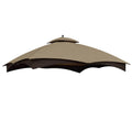 Mastercanopy Replacement Canopy Top For Lowe'S Allen Roth 10X12 Gazebo #Gf-12S004B-1 (Khaki)