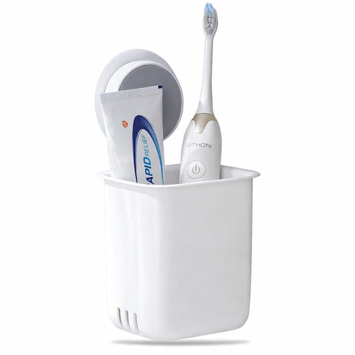 1 Pcs Plastic Single Toothbrush Holders for Bathroom | Toothbrush Holders for Toothbrushes | Wall Mounted Toothbrush Holder | Sh