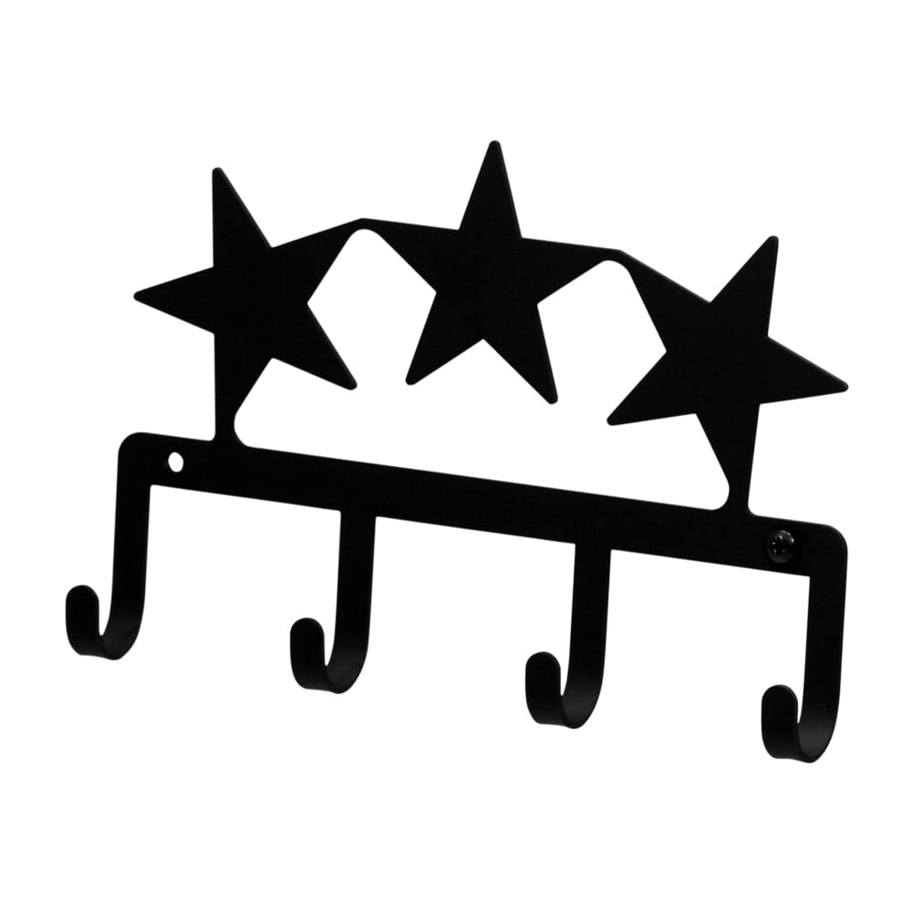 Village Wrought Iron Stars Key Holder Key Hooks