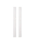 Russell+Hazel Mini 3-Ring Binder Band With Pen Loop, Silicone, Frosted White, .75    X 8.5   , 2 Count