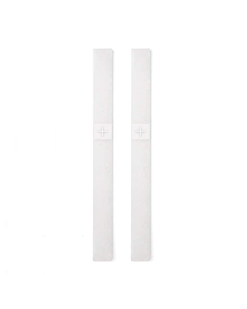 Russell+Hazel Mini 3-Ring Binder Band With Pen Loop, Silicone, Frosted White, .75    X 8.5   , 2 Count