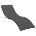 vidaXL Sun Lounger Cushion Anthracite 78.7x27.6x1.6 Fabric