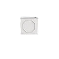 Sprout Series Cubic Fiber Stone Planter in White 8 Cube