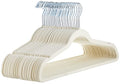 AmazonBasics Velvet Suit Hangers, 30-Pack, Ivory