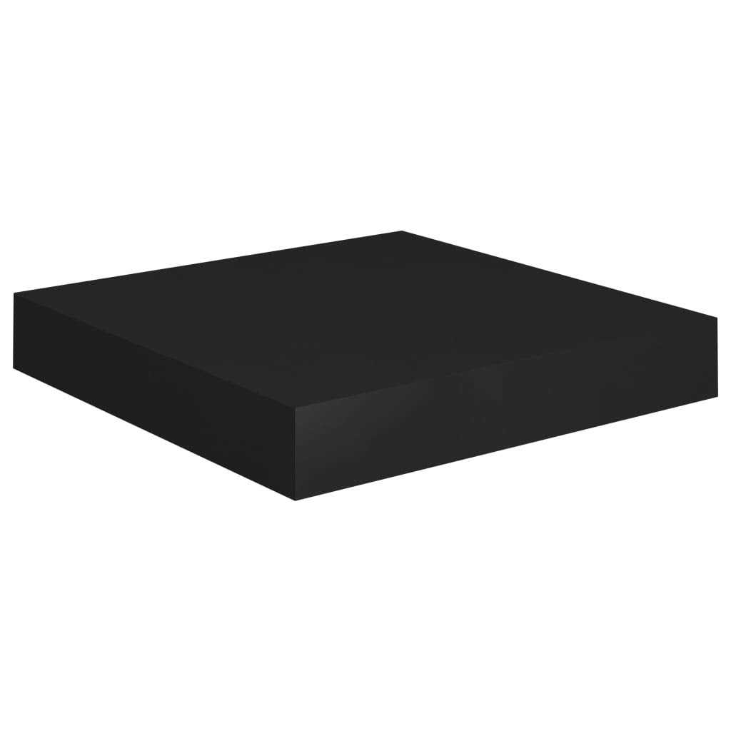 Vidaxl Floating Wall Shelf Black 9.1 Inch X9.3 Inch X1.5 Inch  Mdf