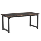 Tribesigns 70.8”Executive Desk, Large Office Computer Desk With Thicken Frame, Modern Simple Workstation Business Furniture For Home Office, Vintage Brown/Black