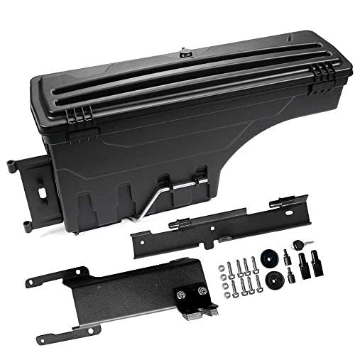 G-PLUS Lockable Storage Box Case Rear Right Passenger Side Compatible With Ford F150 2015-2019 Truck Bed Toolbox