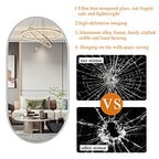 Protylctaster Oval Bathroom Mirror,24X36'' Silver Mirror,Wall Mirror,Bathroom Mirror Oval,Pill Shaped Mirror,Entryway Mirror (Si