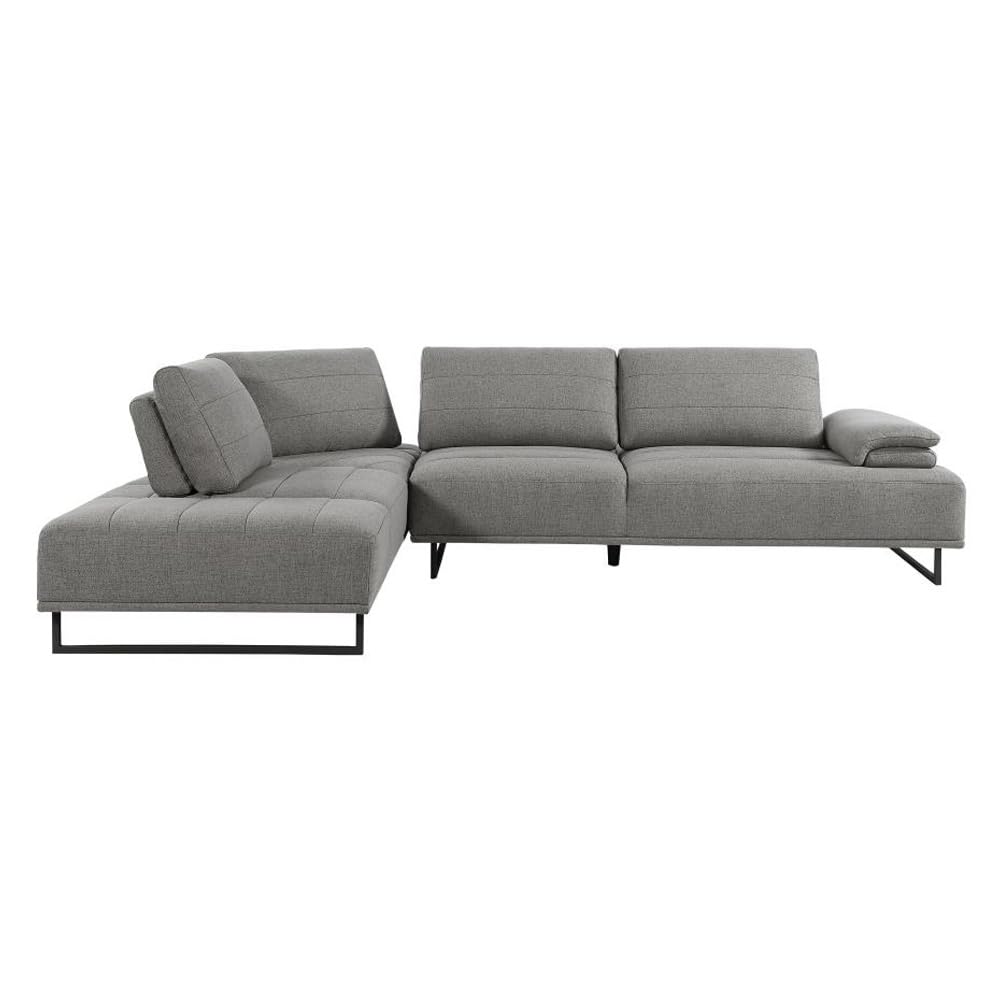 Coaster Furniture Arden 2-Piece Adjustable Back Taupe Sectional 508888