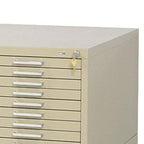 Safco Products 4983 Lock Kit for Steel Flat File, 10-Drawer (sodl separately), Silver