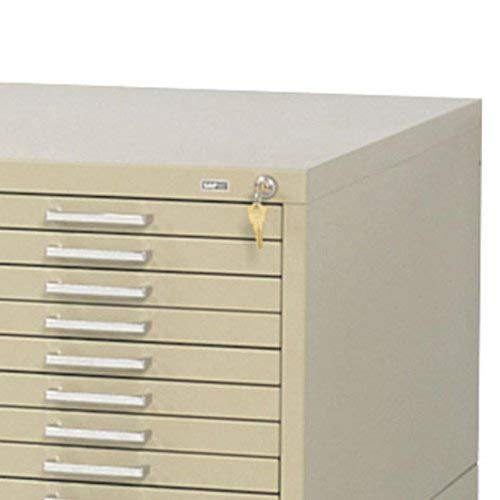 Safco Products 4983 Lock Kit for Steel Flat File, 10-Drawer (sodl separately), Silver