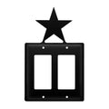 Village Wrought Iron Star Double GFCI Cover