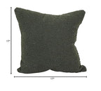 Blazing Needles Square Faux Fur Throw Pillows, 17", Turell Army 2 Count