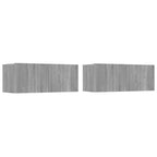 vidaXL 6 Piece TV Cabinet Set Gray Sonoma Engineered Wood