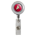 Star Trek Engineering Shield Retractable Reel Chrome Badge Id Card Holder Clip