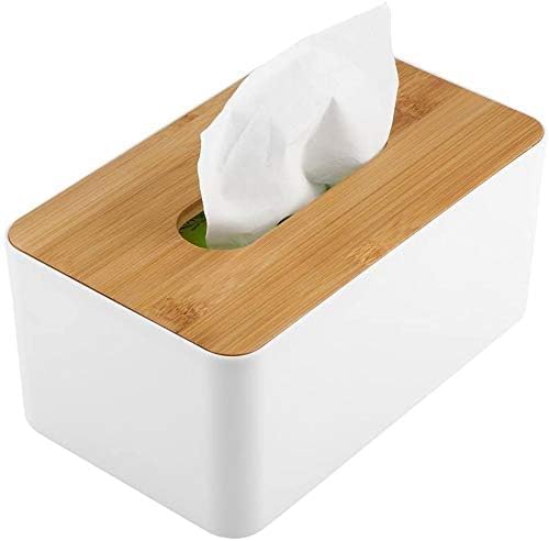 PRAMANTA Tissue Box Cover Facial Tissue Holder for Bathroom Vanity Countertop Bedroom Dresser Office Desk Tissue Napkin Holder T