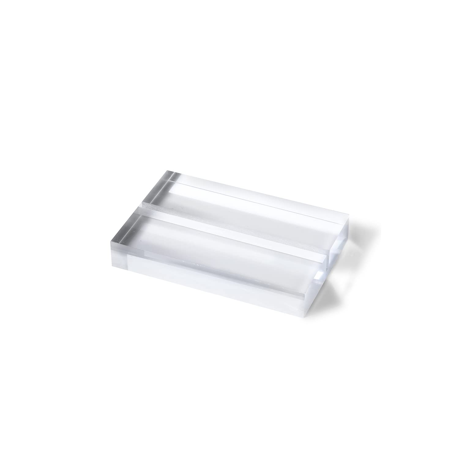 Uniqooo 3' Clear Acrylic Stand | 10 Pack 3Mm Slot Wedding Sign Holders, Perfect For Wedding, Table Number, Exhibition, Office,