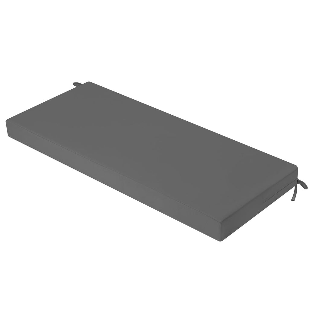 Idee-Home Outdoor Bench Cushion 42 Inch, Patio Bench Cushion Indoor, Patio Furniture Chair Pad, Porch Swing Cushion With Ties, B