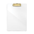 Russell+Hazel Acrylic Clip Board, Gold-Toned Hardware, 9    X 12