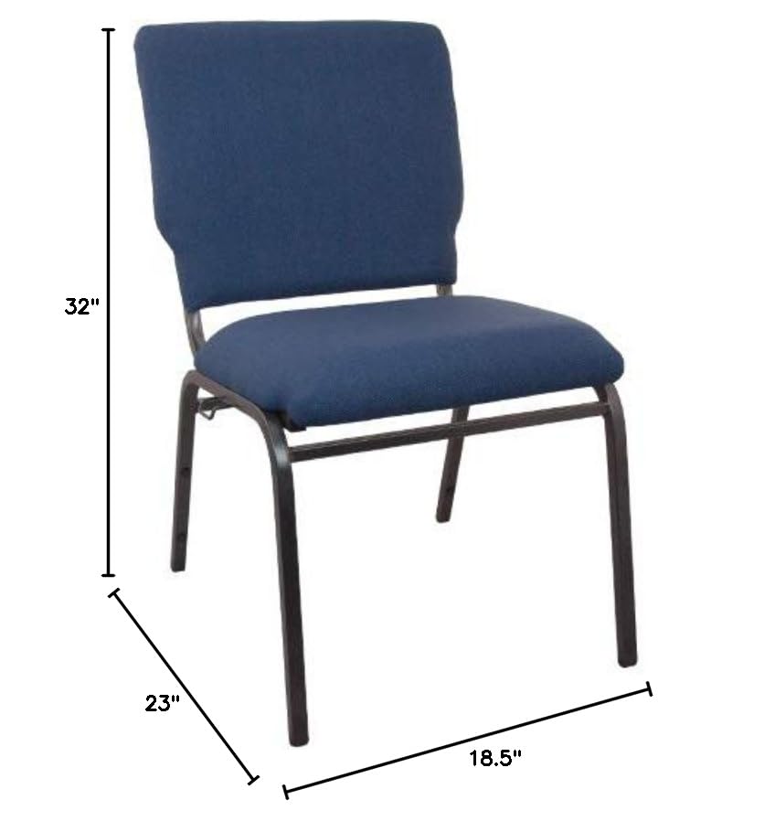Flash Furniture Advantage Navy Multipurpose Church Chairs - 18.5 In. Wide