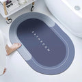 Bathroom Floor Mat, Round NonSlip Design,Bathroom Mat Water Absorbing Rectangular Door Mat for Bathroom Quick Dry Rubber Backed