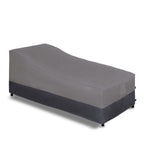 Easy-Going Waterproof Outdoor Chaise Lounge Cover, Heavy Duty Patio Lounge Chair Cover, Windproof Outdoor Furniture Cover With Air Vent 1 Pack-84Wx34Dx32H Inch, Gray/Dark Gray