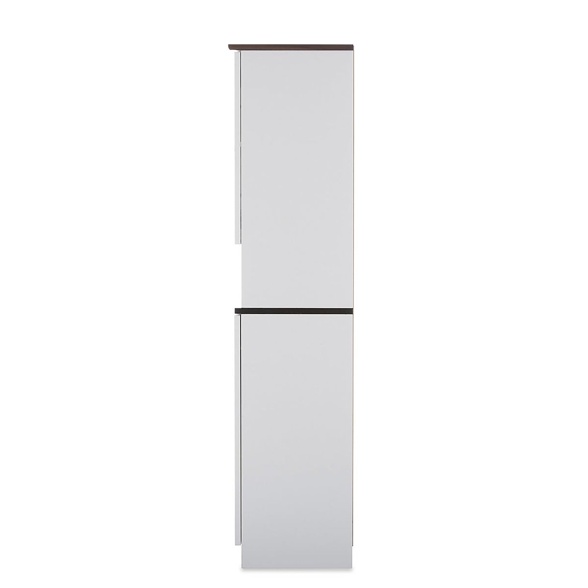 Baxton Studio Dr 883300-White/Wenge Cabinet, White/Dark Brown