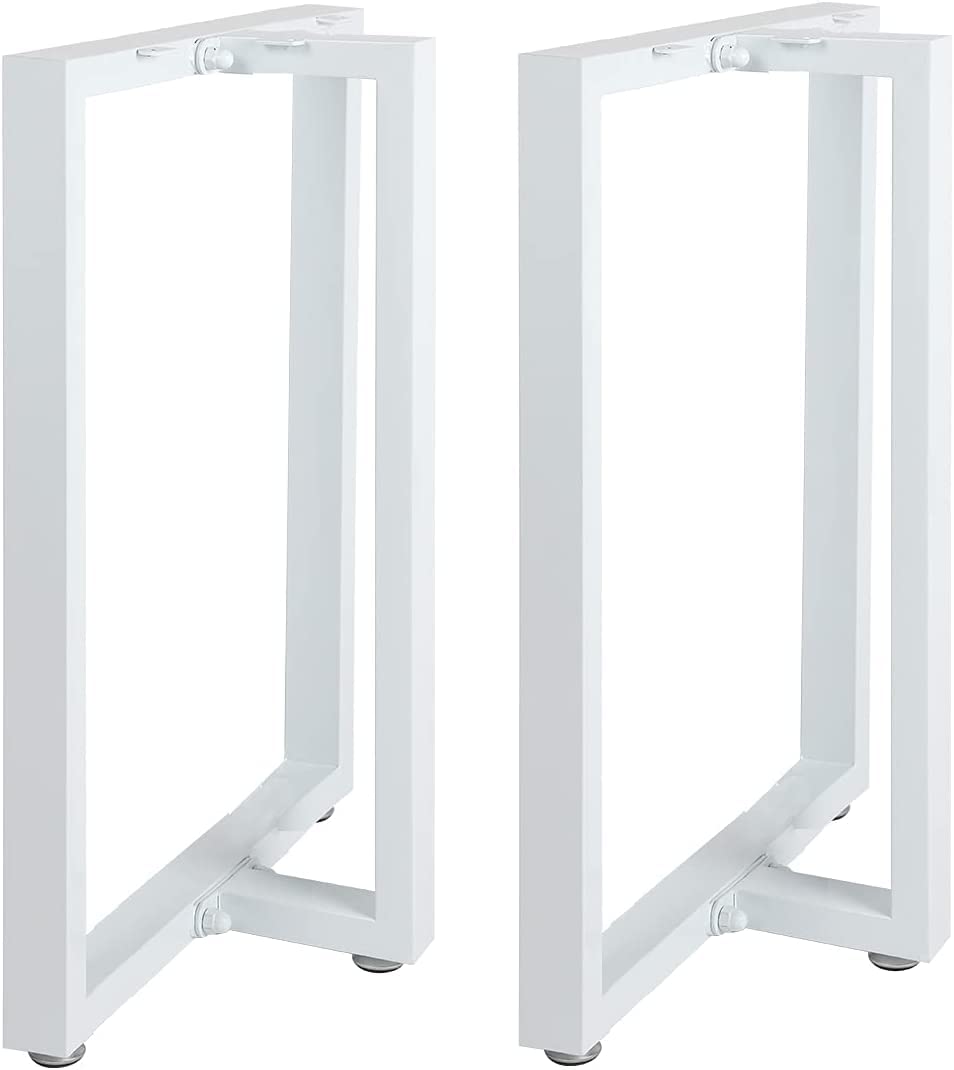Cartvilla Metal Table Legs 28Height 17.7Wide Heavy Duty Desk Legs Diy Furniture Legs For Dining Table,Coffee Table,Office Desk W