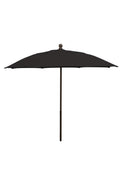 Fiberbuilt 9' Oct Patio Umbrella 6 Rib Push Up Champagne Bronze with Black Spun Poly Canopy