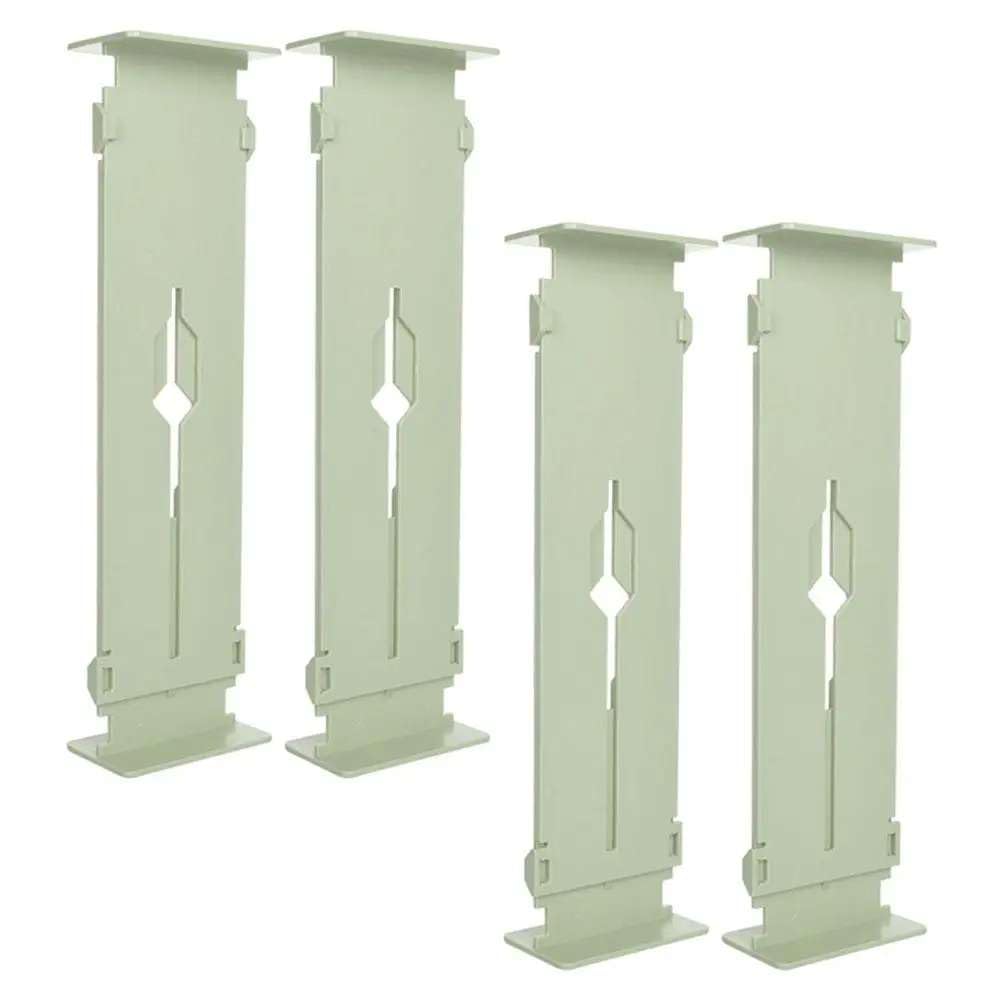 Mann Mart Adjustable Drawer Dividers: Organize Underwear, Socks & More With Retractable Partitions (4Pack, Light Green)