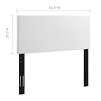 Modway Taylor Full/Queen King Upholstered Faux Leather Headboard, White