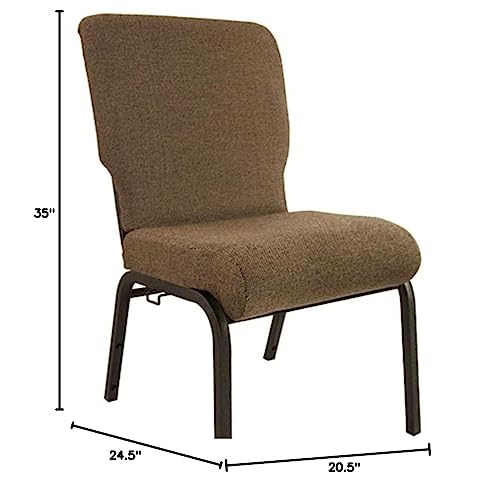Flash Furniture Advantage Jute Church Chair 20.5 In. Wide