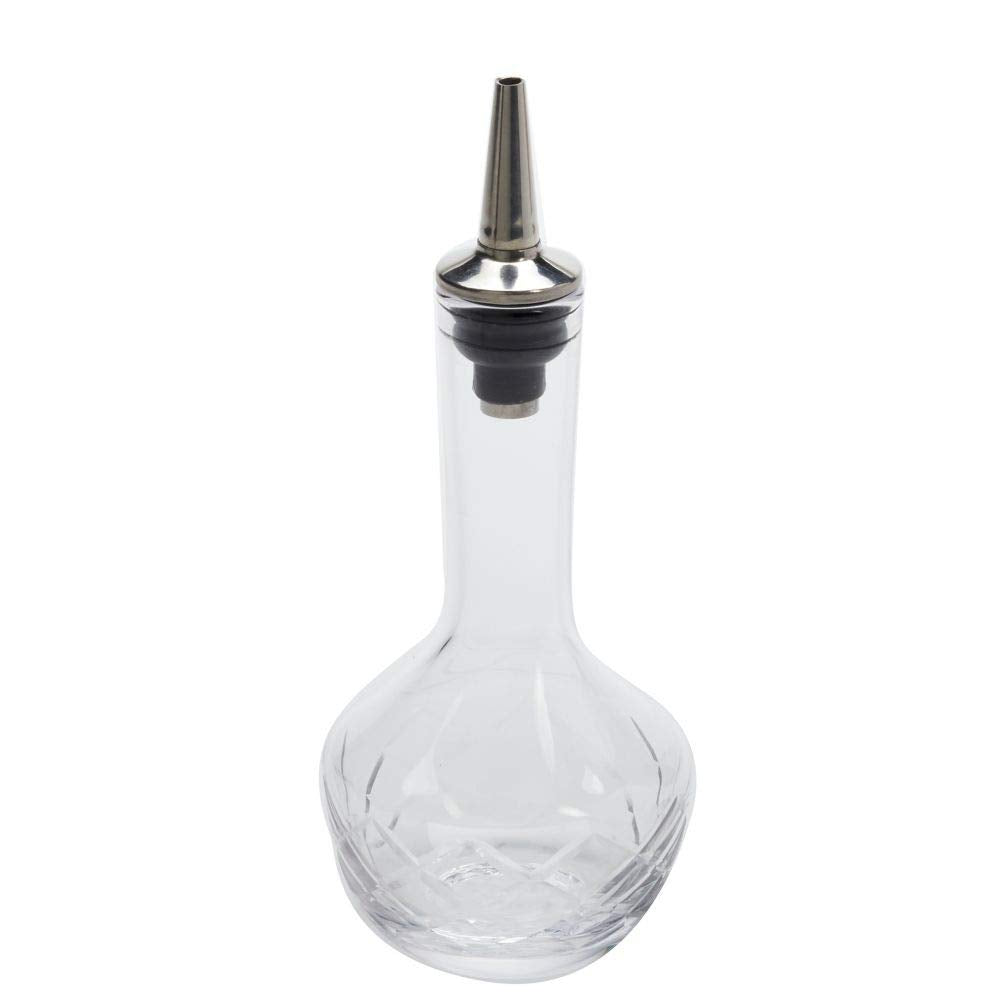 American Metalcraft BBC2 Glass Bitters Bottle, Diamond, 4-Ounces