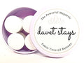 Duvet Stays (Ivory) - Magnetic Comforter Clips, Set Of 4, One Size Fits All, 400 Thread Count, Italian Egyptian Cotton, Key For