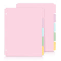 Skydue Binder Dividers With Tabs, 5 Tab Dividers, Pack Of 2 Sets, 10 Dividers For 3 Ring Binder, Binder Dividers With Write On T