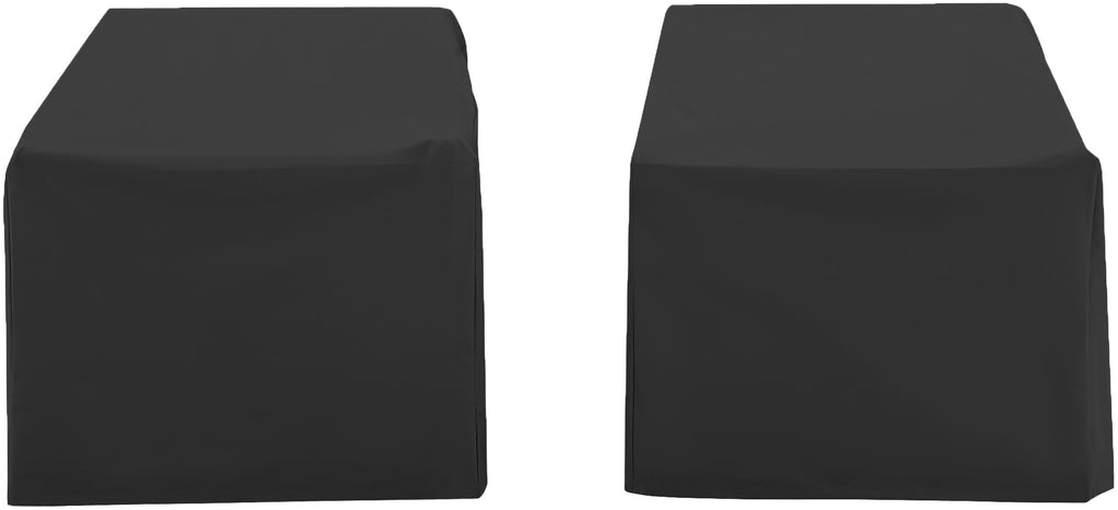 Crosley Furniture Patio Furniture Covers, Waterproof 2-Piece Outdoor Chair Cover Set For Backyard, Black