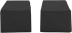 Crosley Furniture Patio Furniture Covers, Waterproof 2-Piece Outdoor Chair Cover Set For Backyard, Black