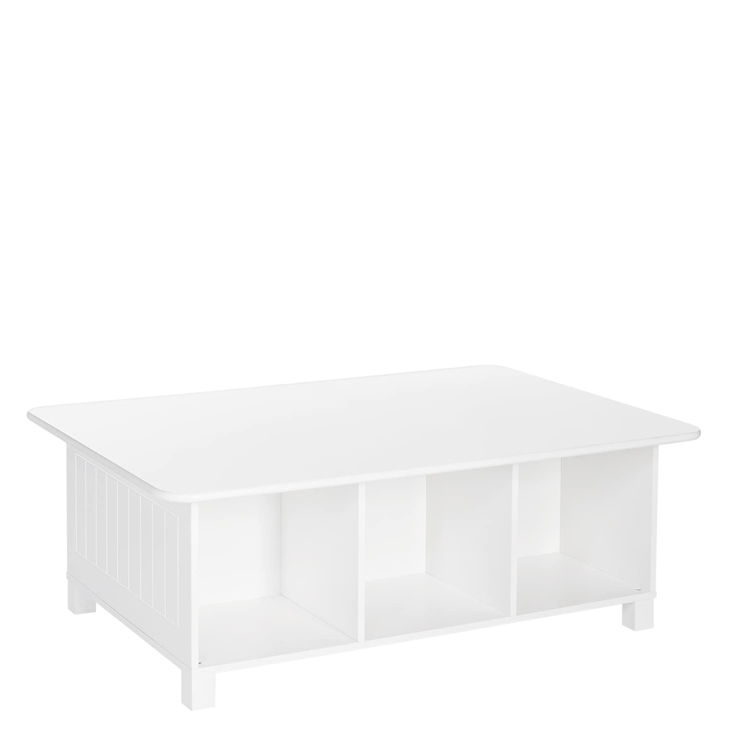 RiverRidge Kids Desk and Activity Table with 6 Storage Cubbies for Folding Bins - Art Craft or Train Table Design for Play Area 