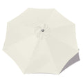 Mastercanopy Patio Umbrella 9 Ft Replacement Canopy For 8 Ribs-Creamy White