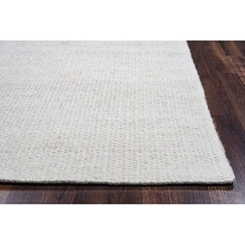 Rizzy Home | Tw3065 | Twist Collection | Wool Area Rug | 8' X 10' | Off White Solid
